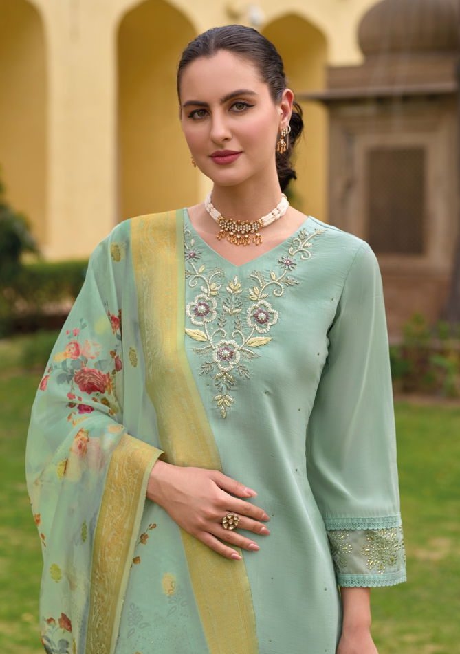 Tulips By Lady Leela Viscose Silk Designer Readymade Suits Wholesale Shop In Surat